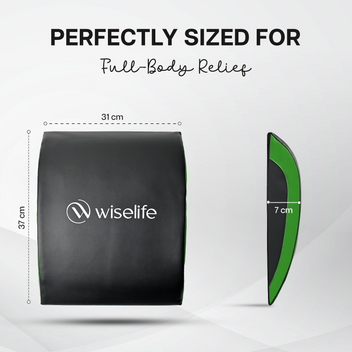Wise Abdominal Mat | Black & Green