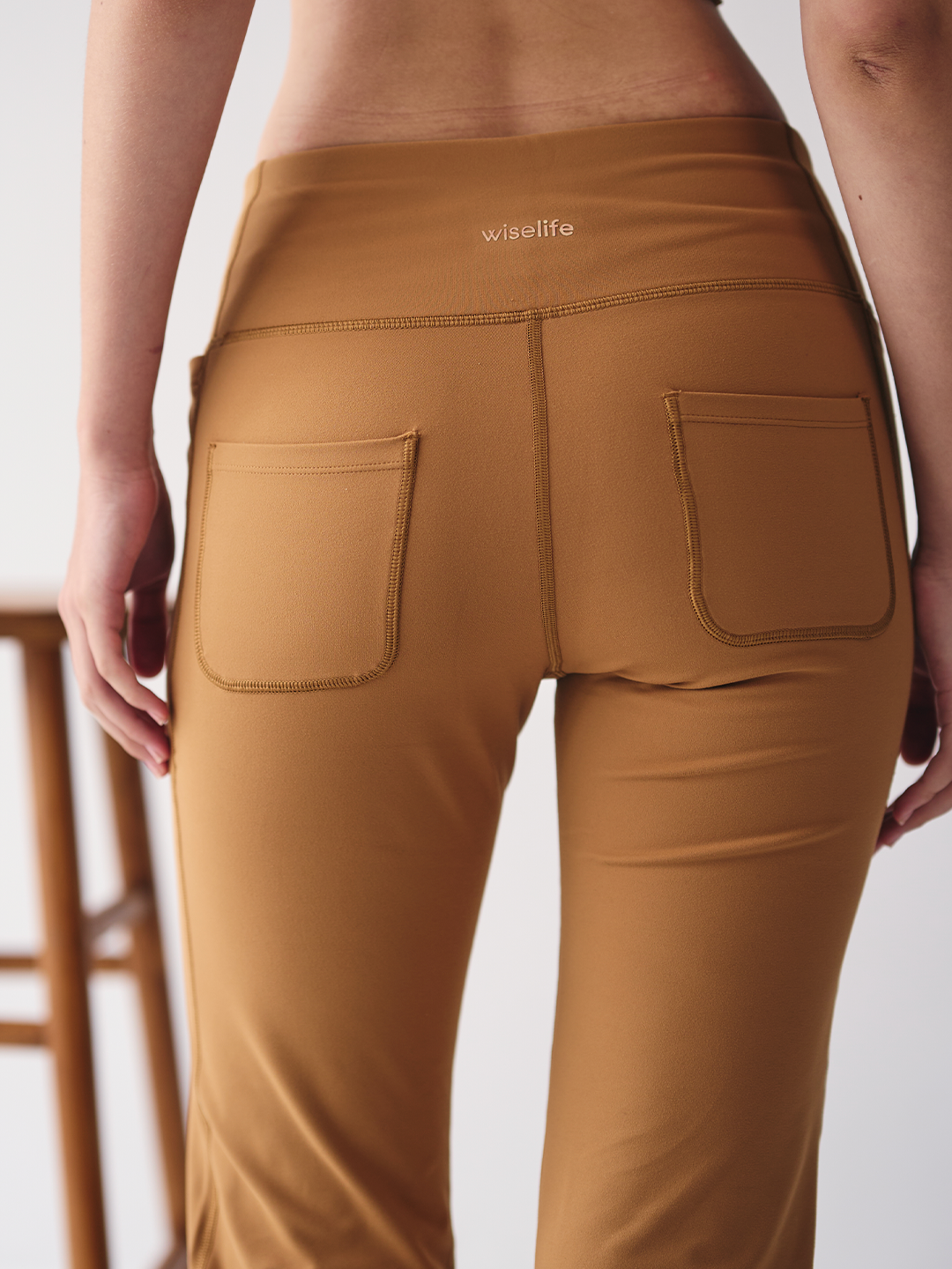 Wise Flare Yoga Legging (Brown)