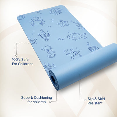 Kids Printed Yoga Mat - 6MM