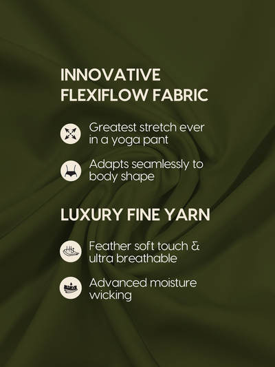 Wise Active Flare Pants (Olive green)