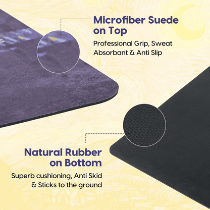Microfiber & Natural Rubber 5MM Yoga Mat