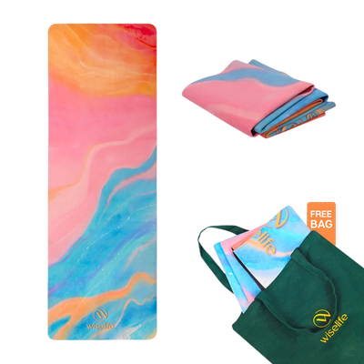 Foldable Microfiber Yoga Mat - 1MM