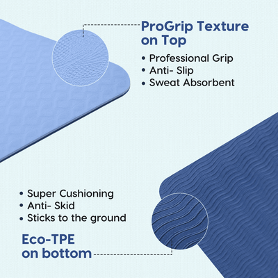 Classic Dual Layer TPE Yoga Mat - 6mm