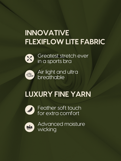 Wise Active Wings Bra (Olive green)