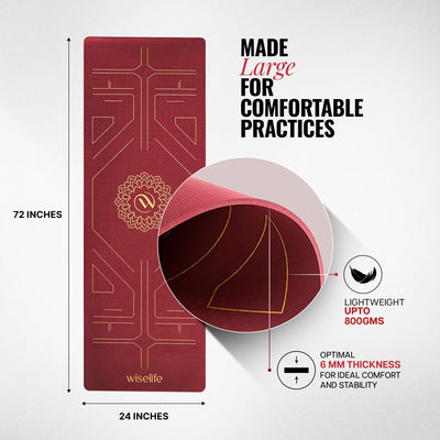 True Alignment TPE Yoga Mat - 6mm