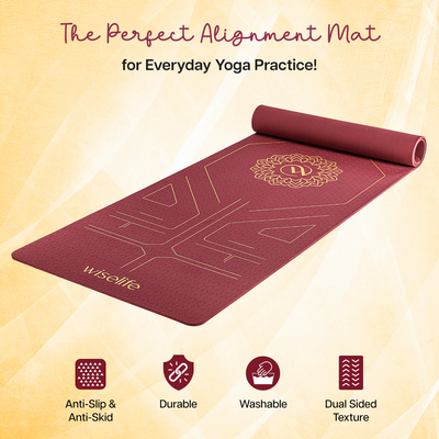 True Alignment TPE Yoga Mat - 6mm