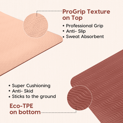 Classic Dual Layer TPE Yoga Mat - 6mm