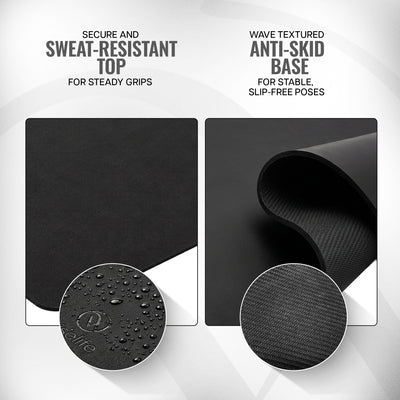 Classic PU and Natural Rubber Yoga Mat 6mm
