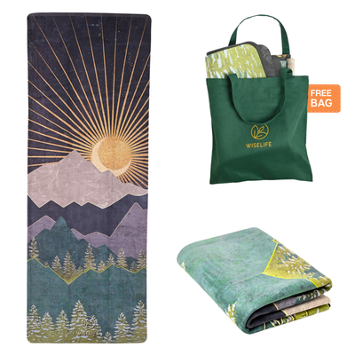 Foldable Microfiber Yoga Mat - 1MM
