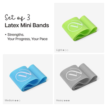 Latex Mini Band Set - Set of 3