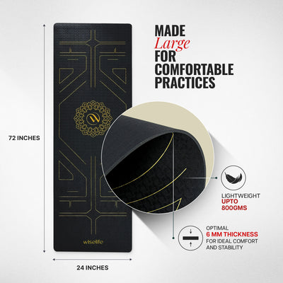 True Alignment TPE Yoga Mat - 6mm