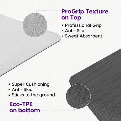 Classic Dual Layer TPE Yoga Mat - 6mm