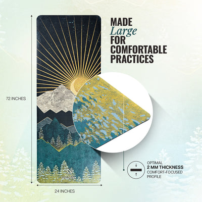 Foldable Rubber Yoga Mat 2MM