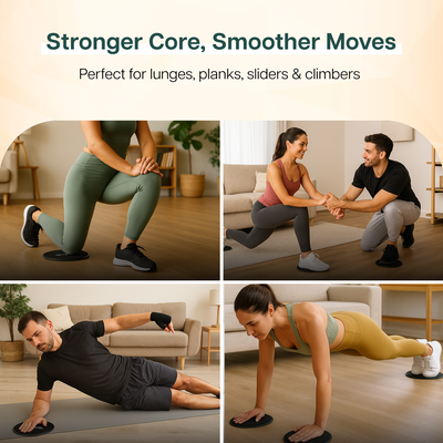 Core Slider & Gliding Disc | Set of 2 | Forest Green