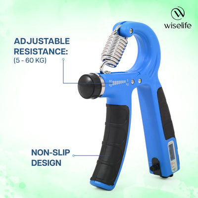 Adjustable Hand Grip with Automatic Counter