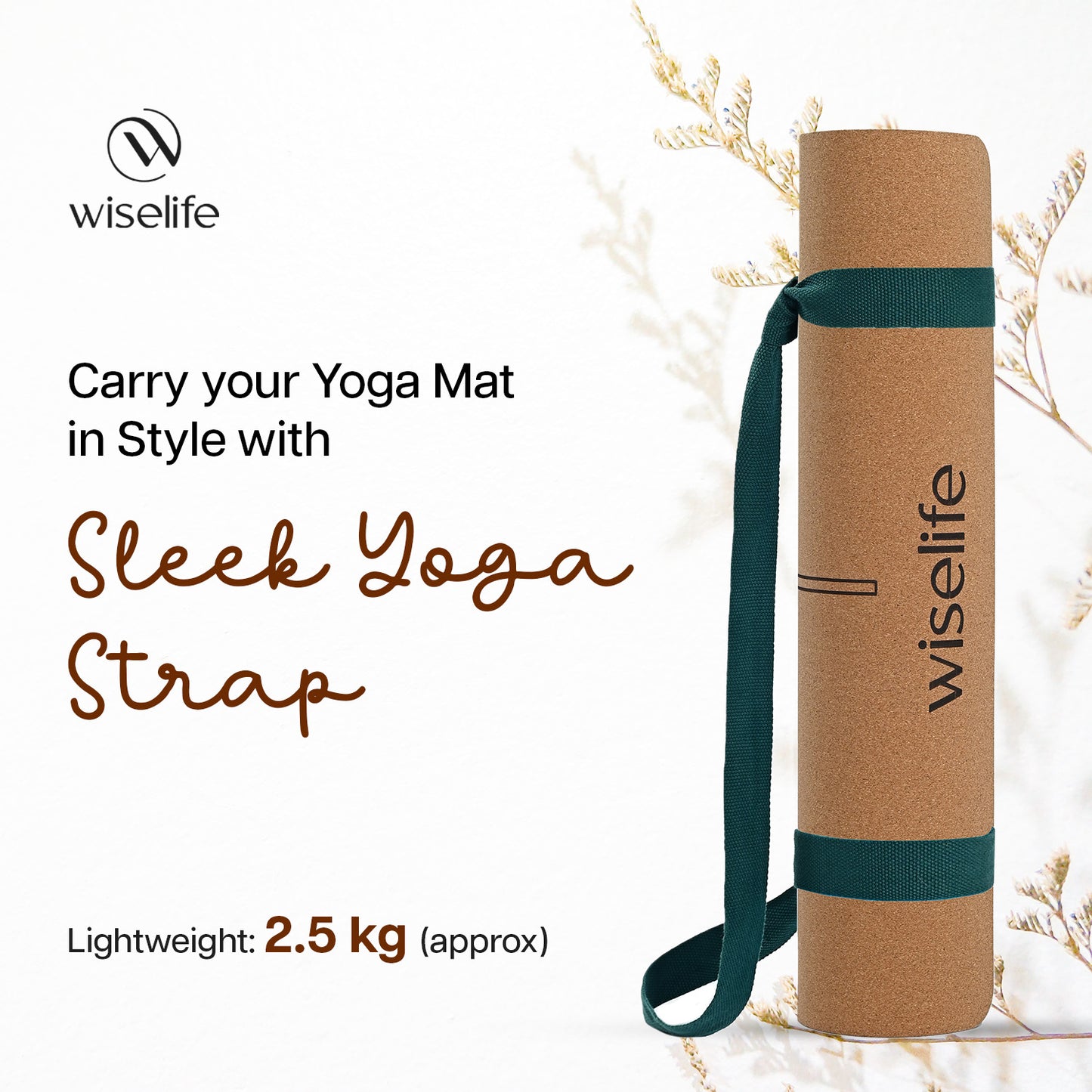 Cork & Natural Rubber Yoga Mat