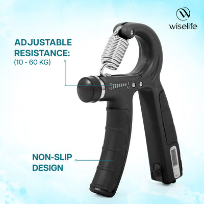 Adjustable Hand Grip with Automatic Counter