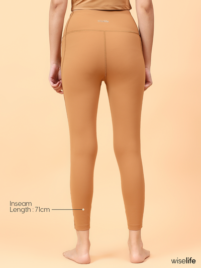 Wise Active Fitted Leggings (Brown)