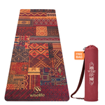 Microfiber & Natural Rubber Yoga Mat - 6mm