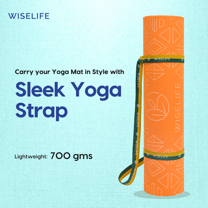 Purpose Printed Yoga Mat - Orange (6MM)