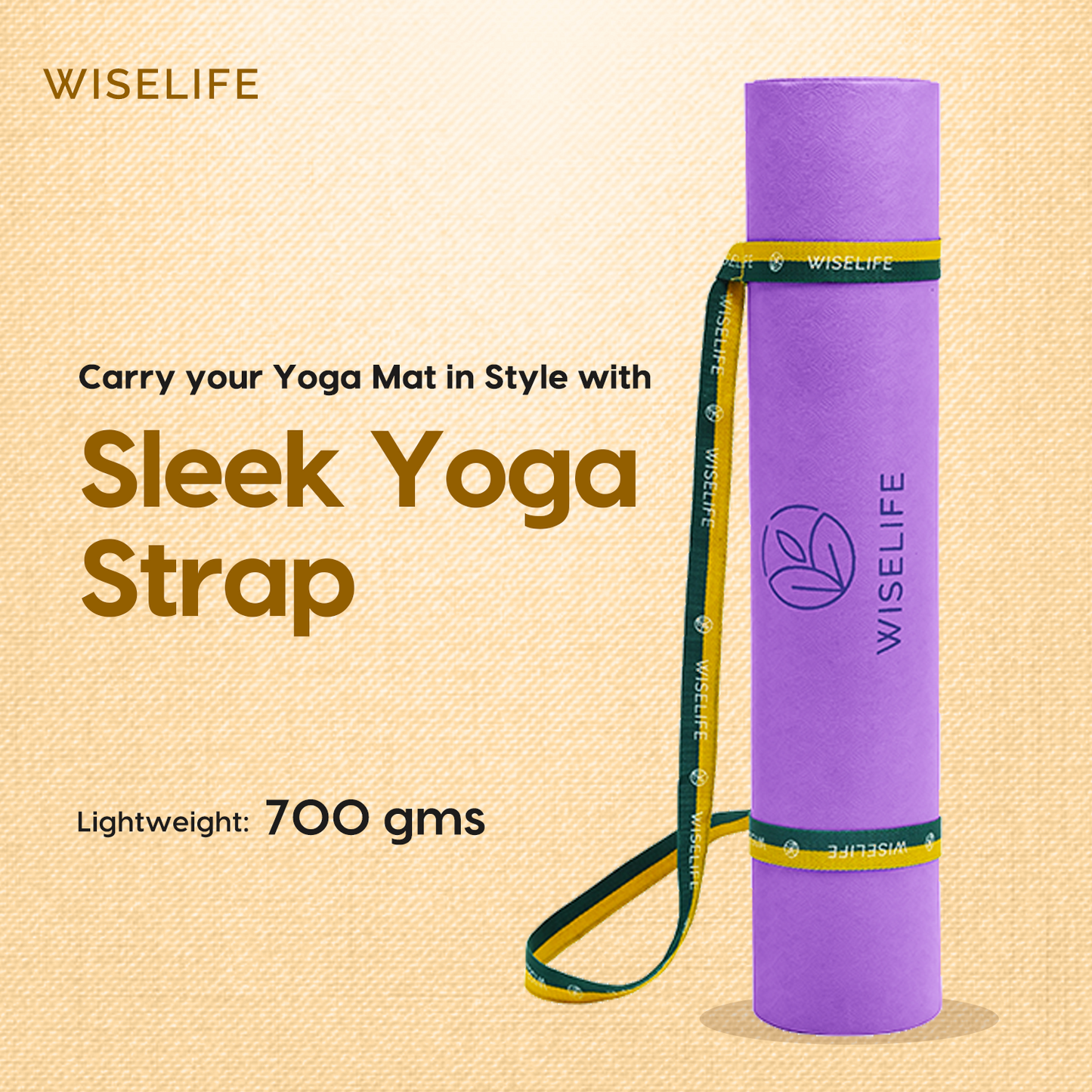 Purpose Printed Yoga Mat - Lilac Purple (6MM)