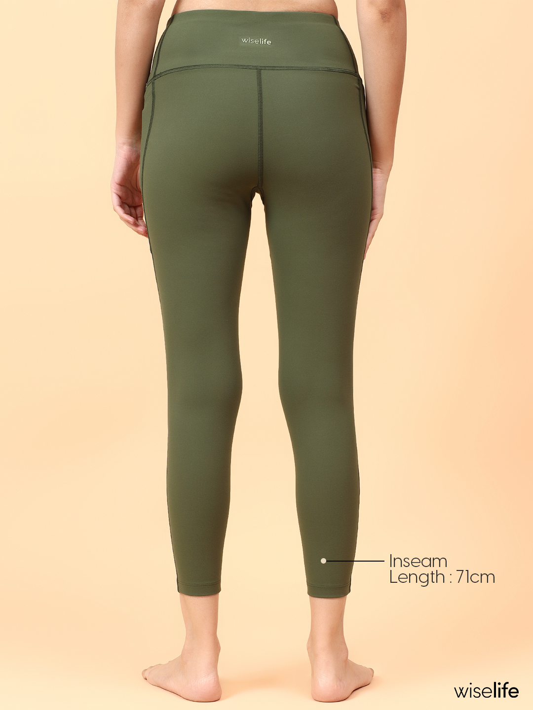 Wise Active Fitted Leggings (Olive green)