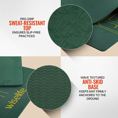True Alignment TPE Yoga Mat - 6mm