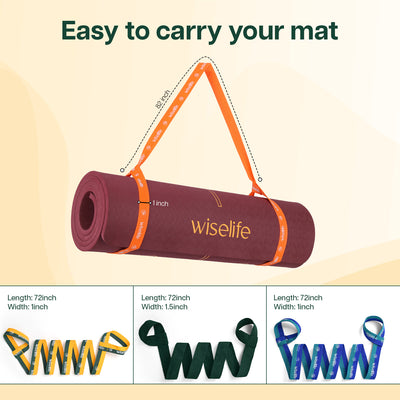 Wise Yoga Mat Strap Set of 4