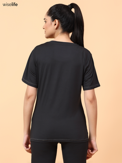 Purpose Printed Active T-shirt (Black)