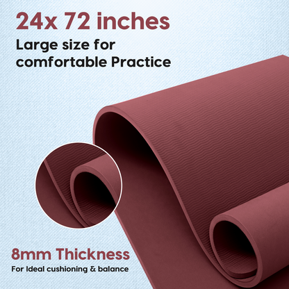 Classic Tpe Yoga Mat - 8 MM