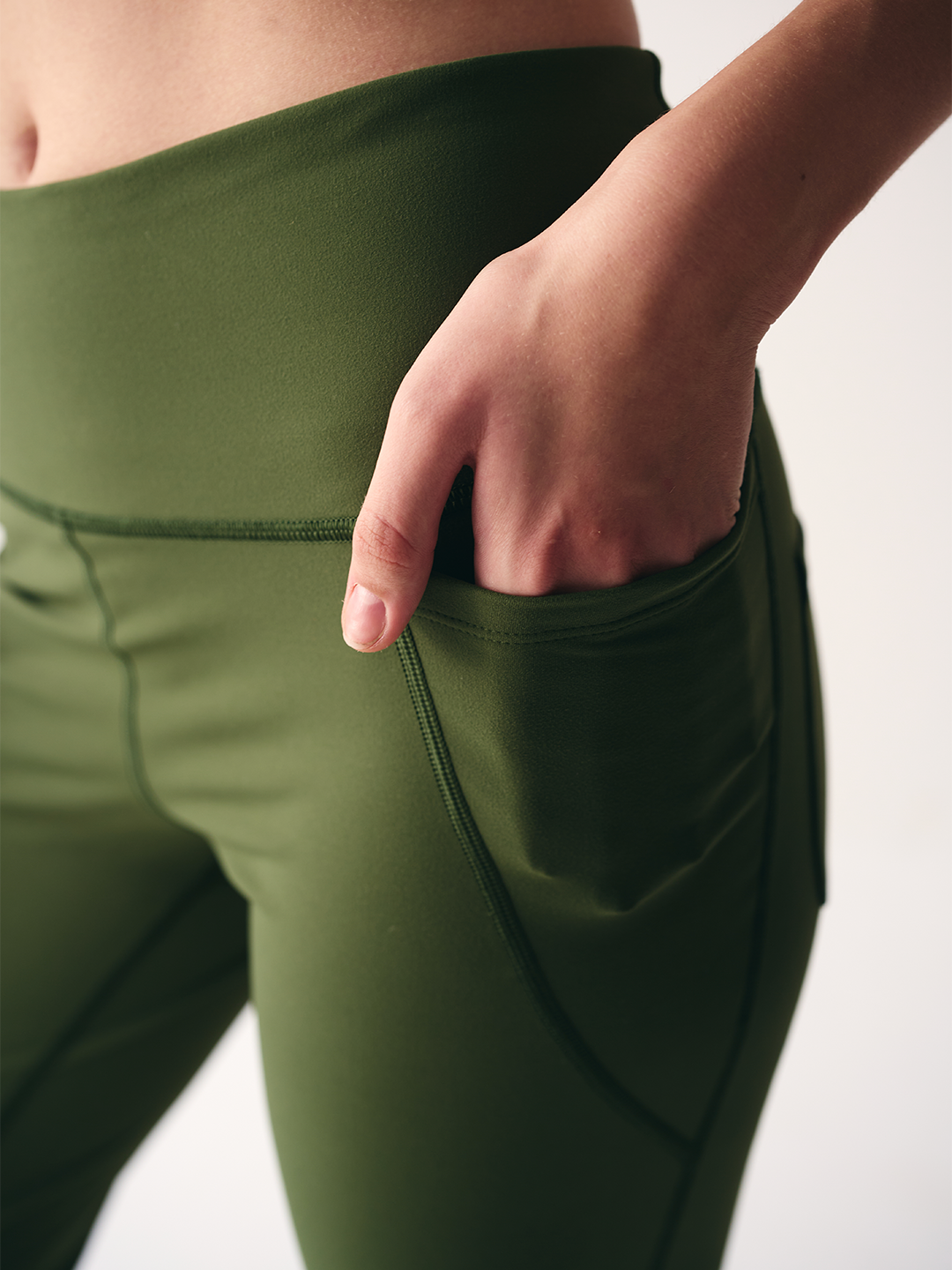 Wise Flare Yoga Legging ( Olive green)