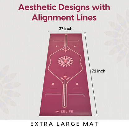PU Alignment & Natural Rubber Yoga Mat