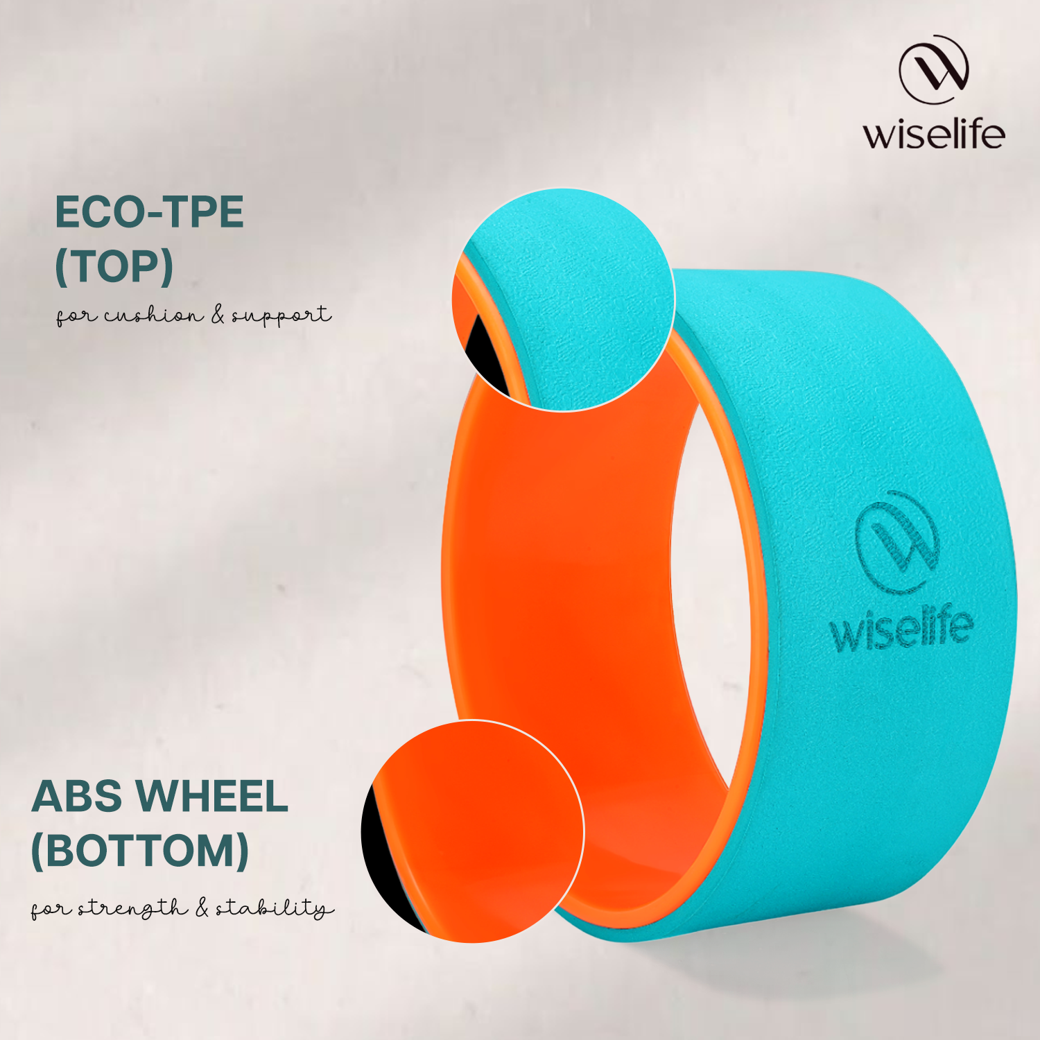 wiselife yoga wheel , wheel pro , yoga wheel for back bends , yoga wheel 13 inch , yoga wheel for exercise , yoga wheel cork , wheels
