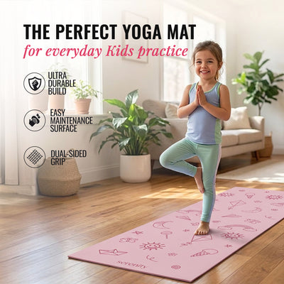 Kids Printed Yoga Mat - 4MM