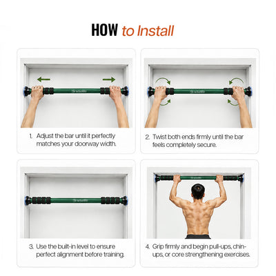 Adjustable Doorway Pull Up Bar for Home Gym