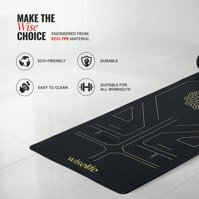 True Alignment TPE Yoga Mat - 6mm