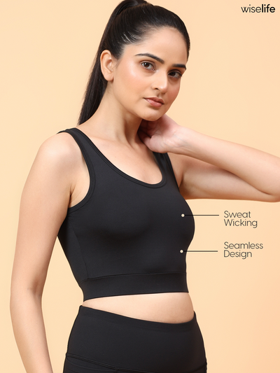 Wise Active Classic Bra (Black)