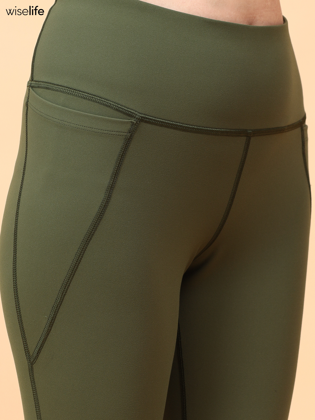 Wise Active Fitted Leggings (Olive green)