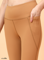 Wise Active Fitted Leggings (Brown)