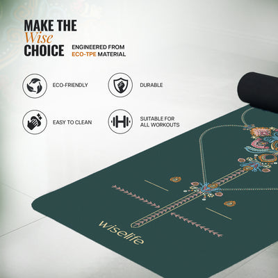 PU Alignment & Natural Rubber Yoga Mat 6mm
