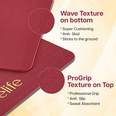 True Alignment TPE Yoga Mat - 6mm