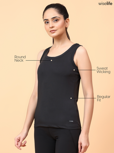 Wise Active Tank Top (Black)