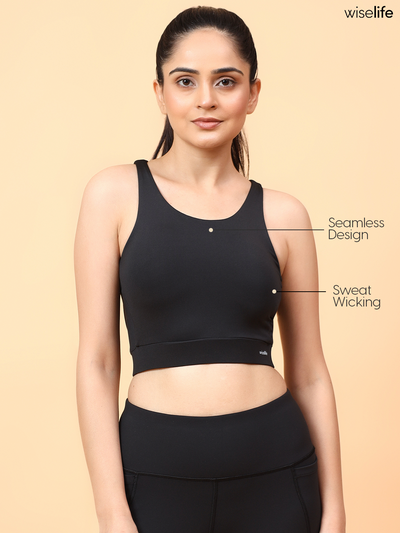 Wise Active Wings Bra (Black)