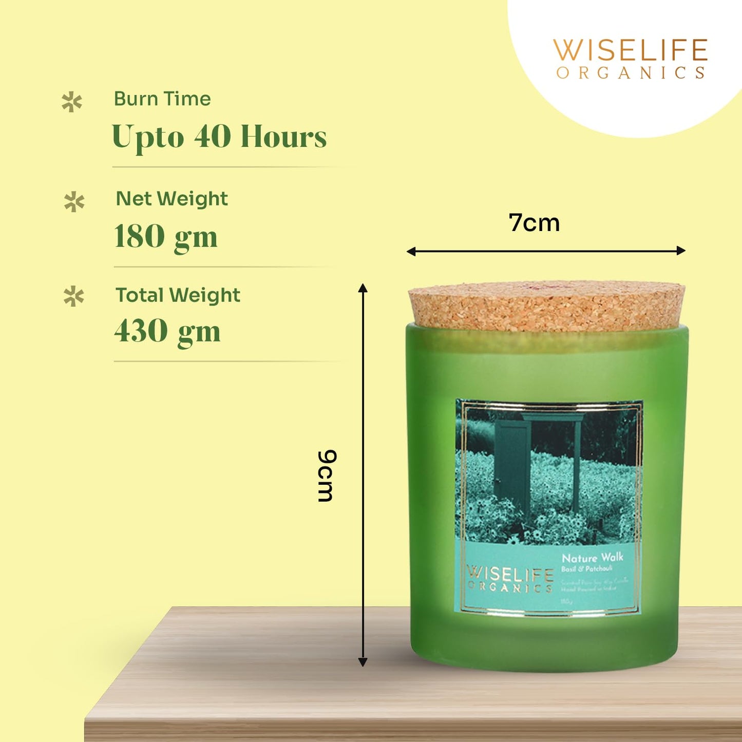 Organic Scented Candle- 180g