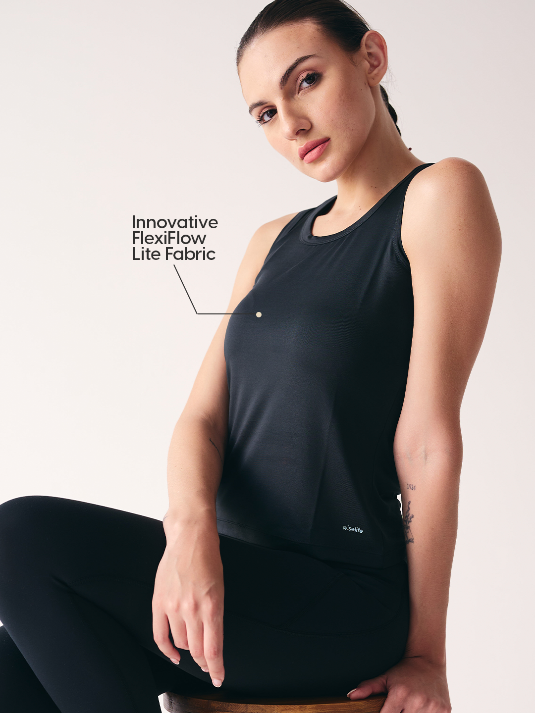 Wise Yoga Tank Top (Black)