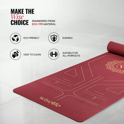 True Alignment TPE Yoga Mat - 6mm