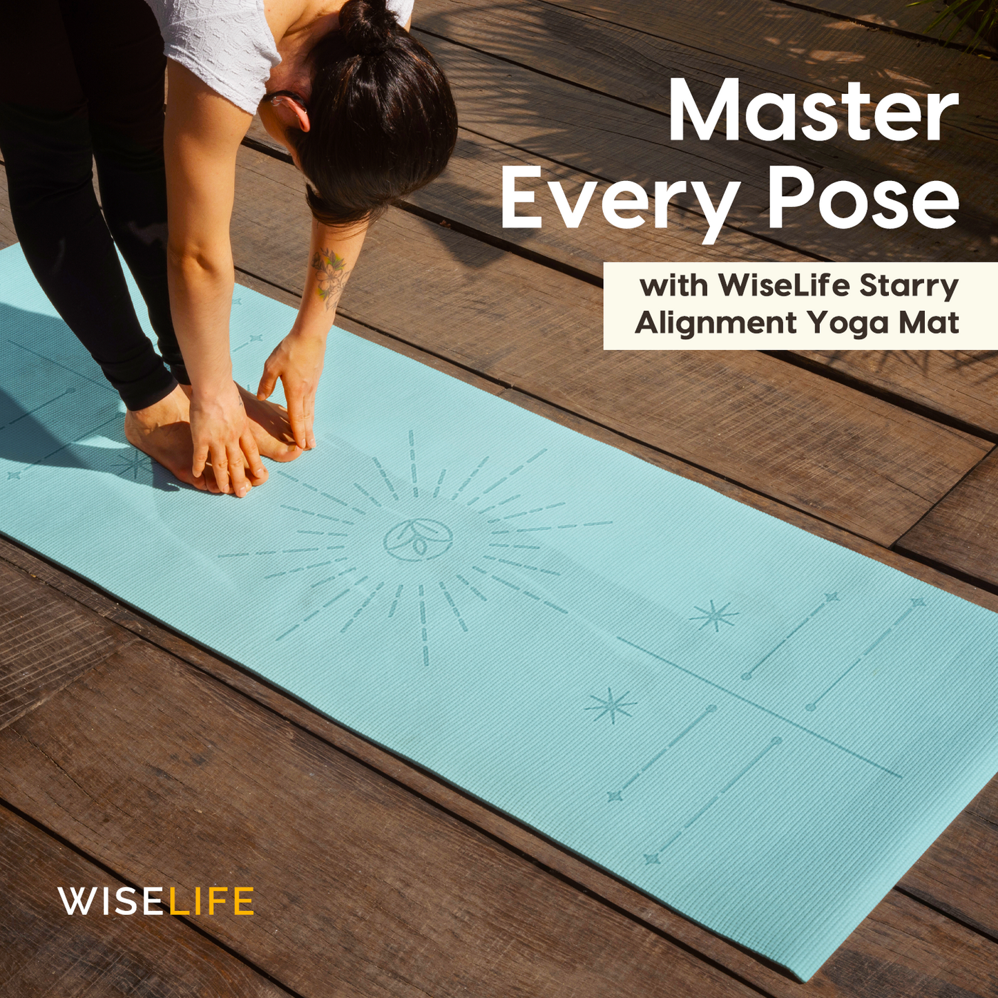 Dual Layer Alignment Yoga Mat