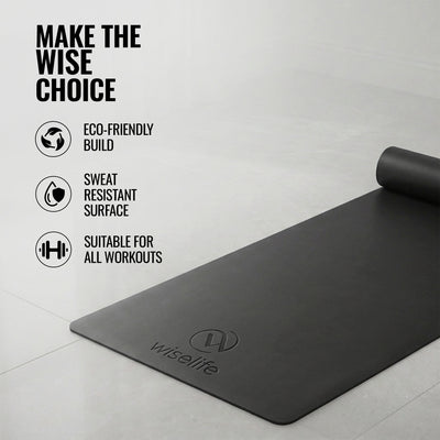 Classic PU and Natural Rubber Yoga Mat 6mm