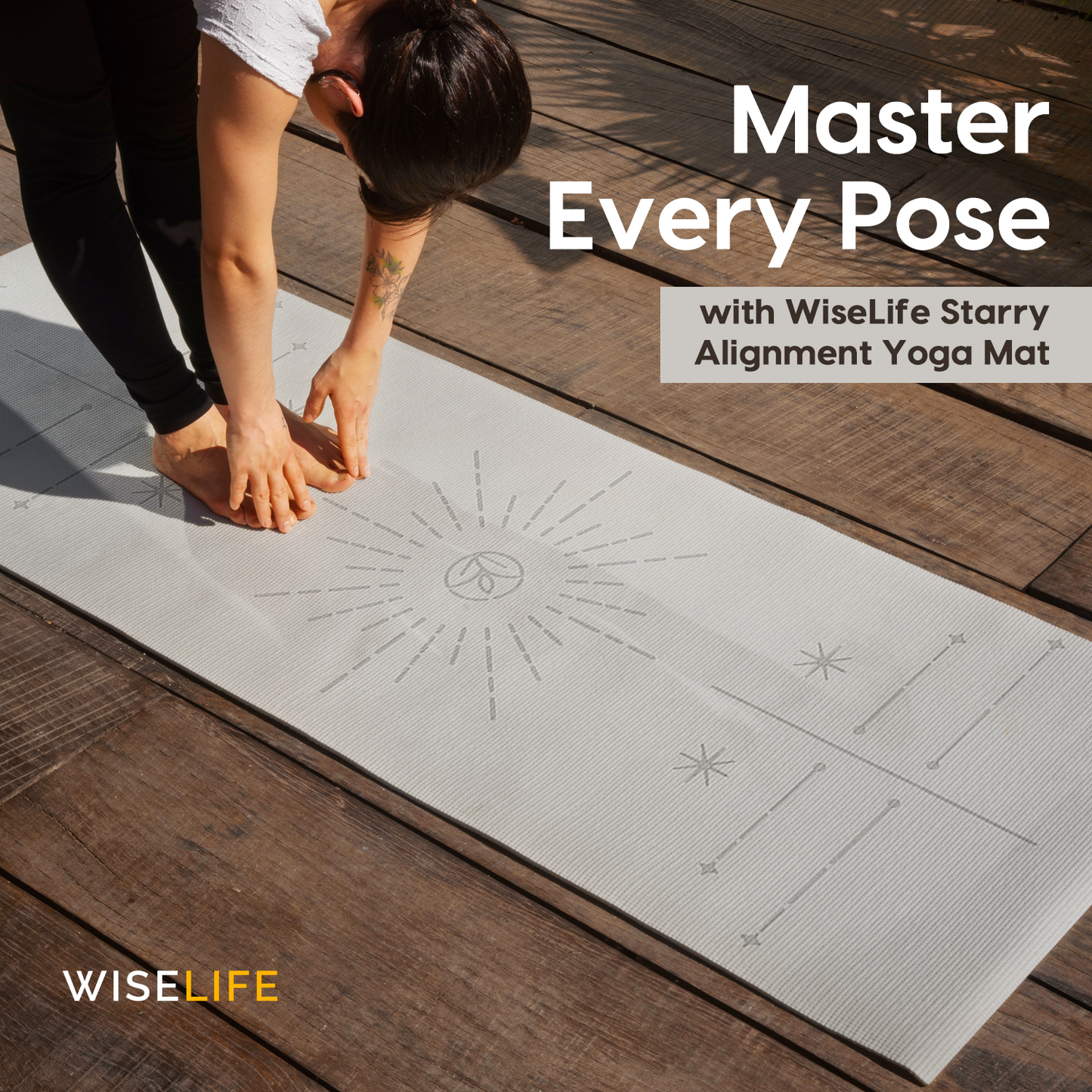 Dual Layer Alignment Yoga Mat