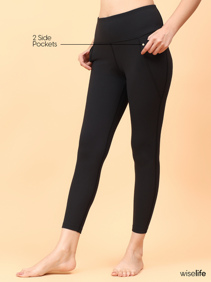 Wise Active Fitted Leggings (Black)